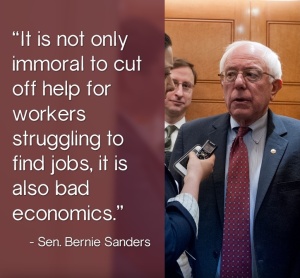 Sanders on unemployment